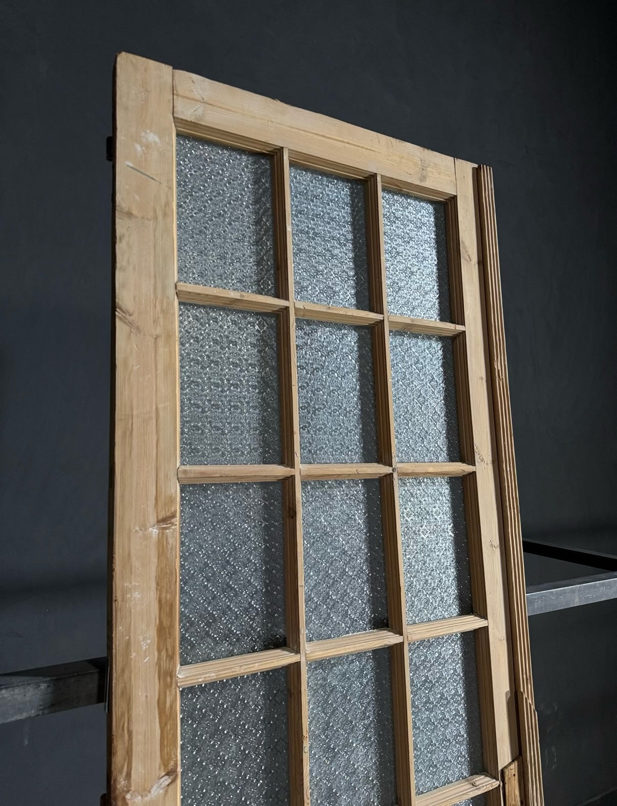 Antique Obscured Glass 18 Lite Single Door - 34x99.5 - N632