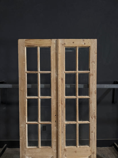 Antique Glass 8 Lite French Doors - 43x84.75 - N372