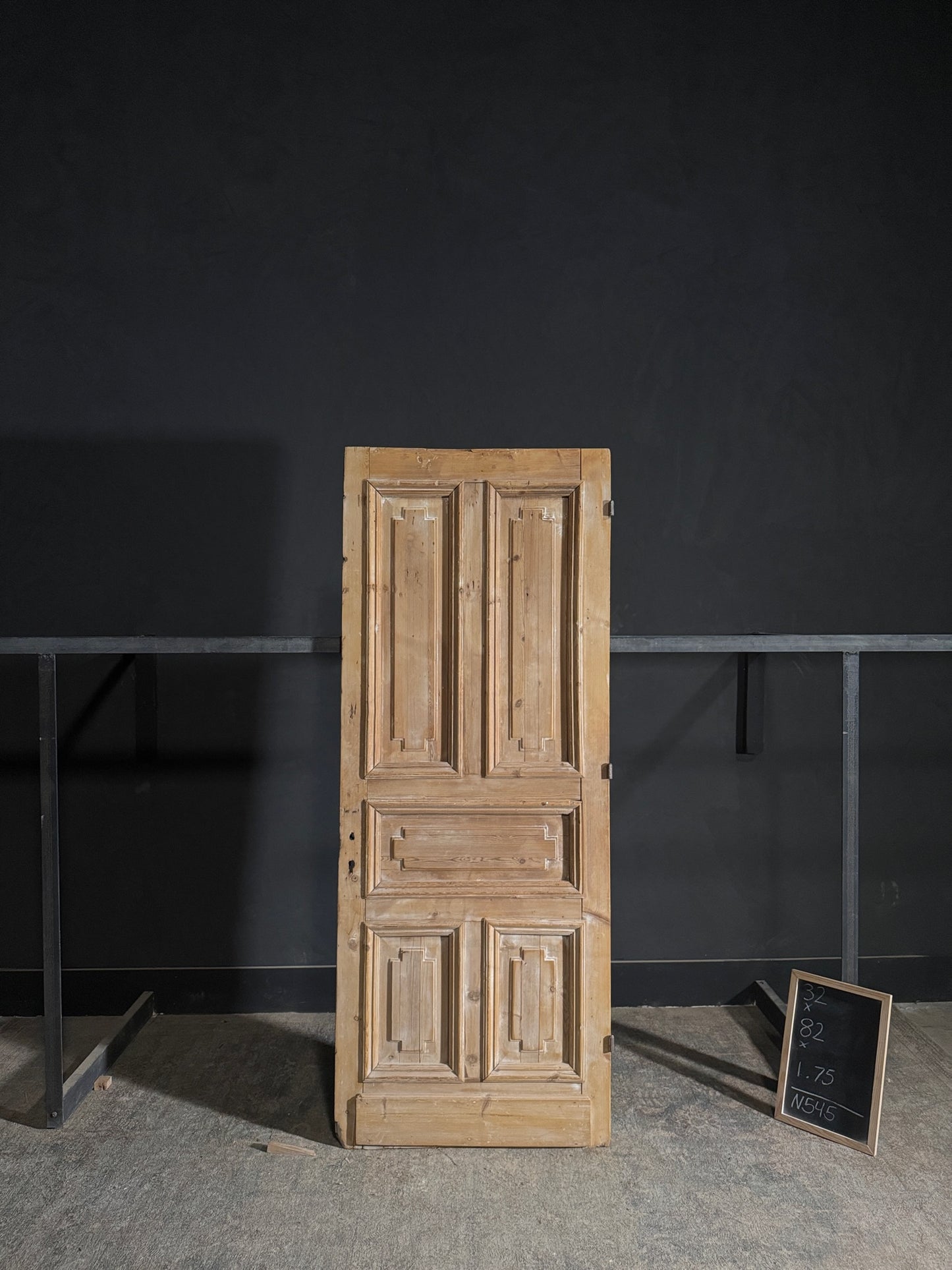 Antique 5 Panel Solid Single Door - 32x82 - N545