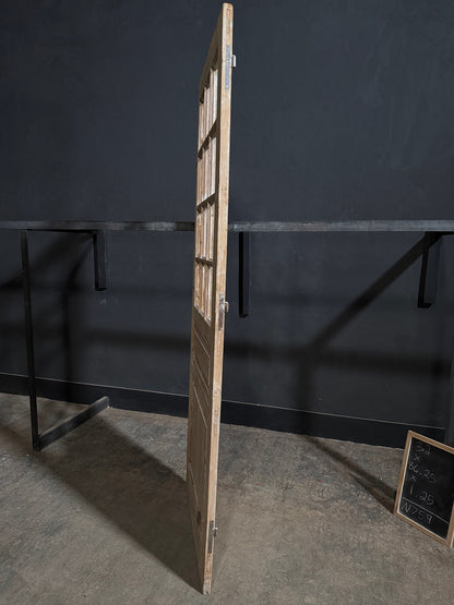 Antique Raised Panel Glass Pantry Door - 32x86.25 - N759