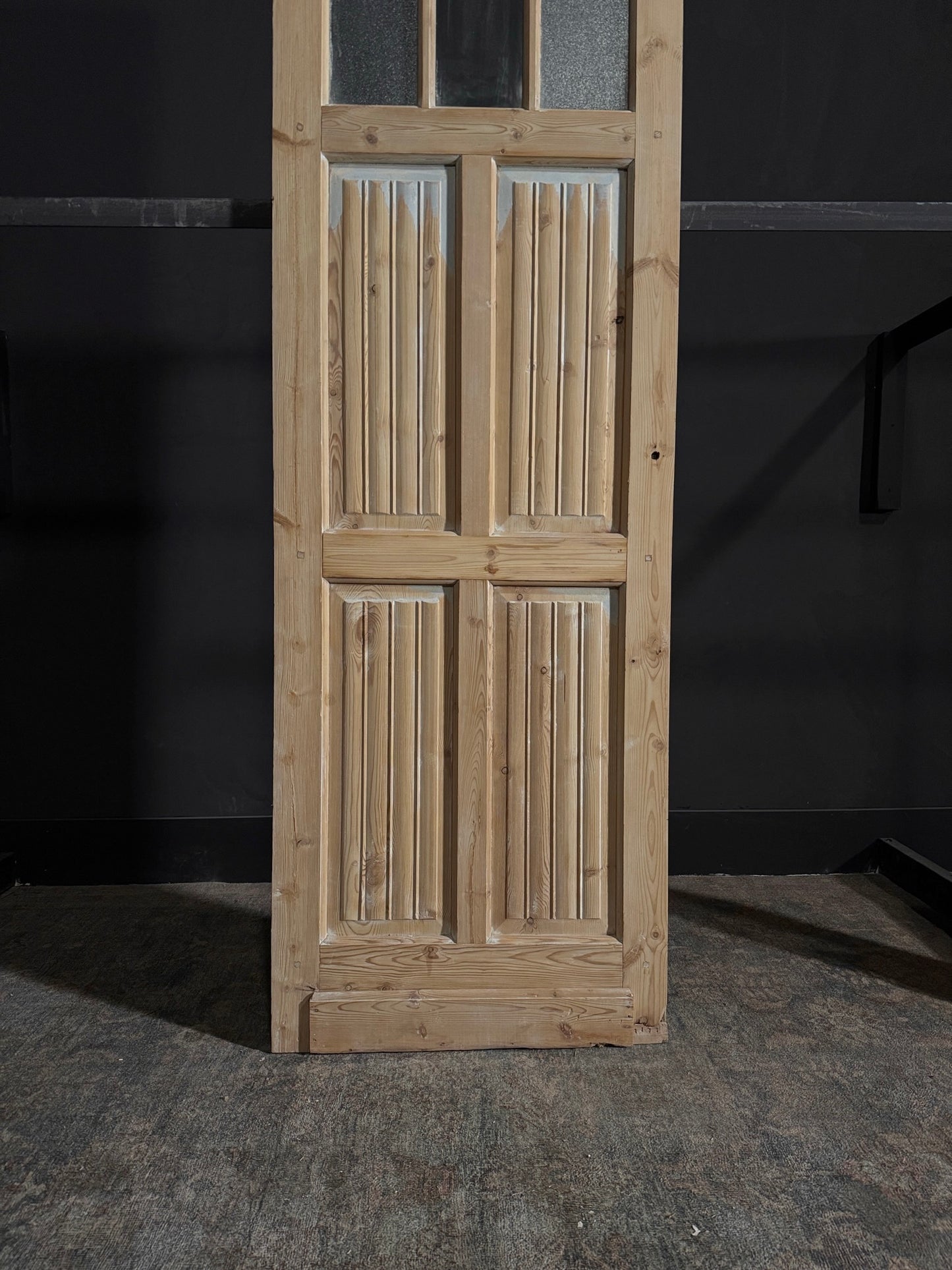 Antique Fluted 3 Lite Single Door - 28x84.25 - N51