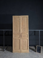Antique 3 Panel Solid Double Doors - 43.25x98.5 - N522