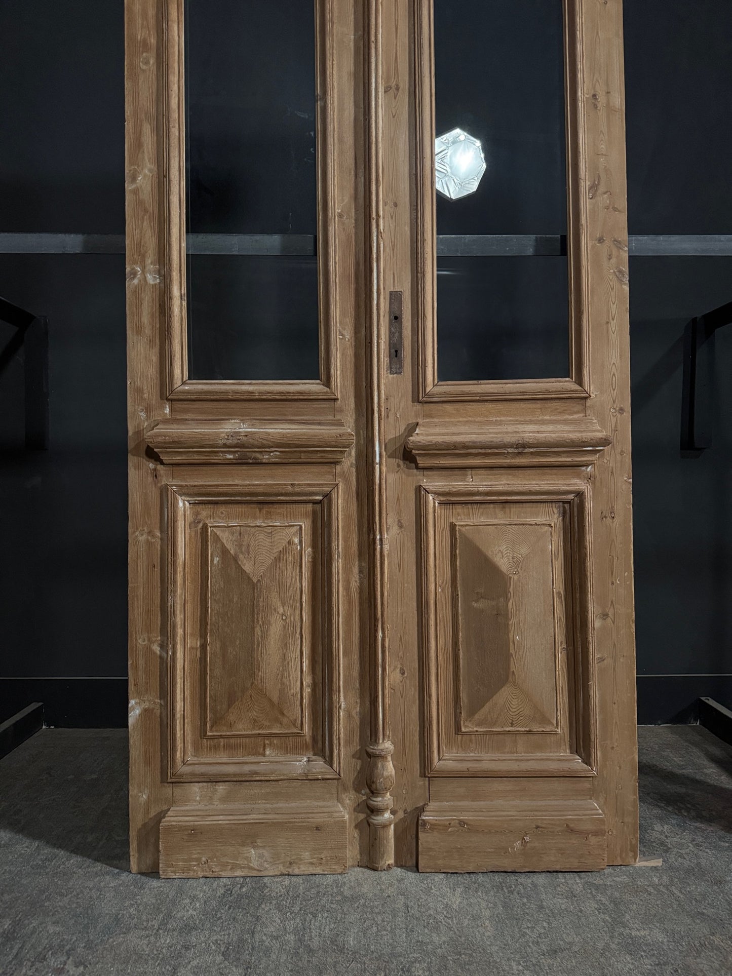 Antique Glass 1 Lite French Doors - 47.25x98.5 - N344