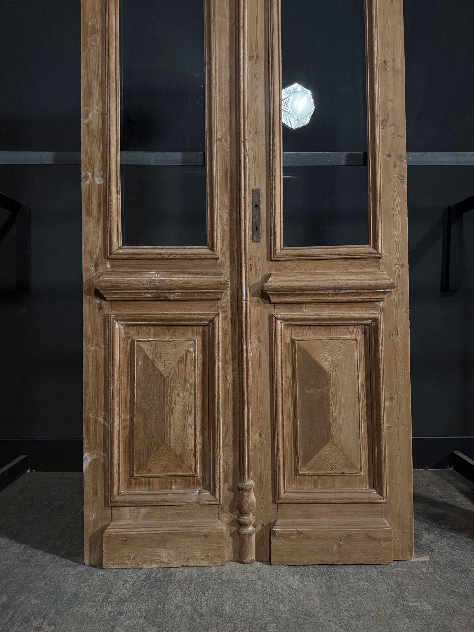 Antique Glass 1 Lite French Doors - 47.25x98.5 - N344