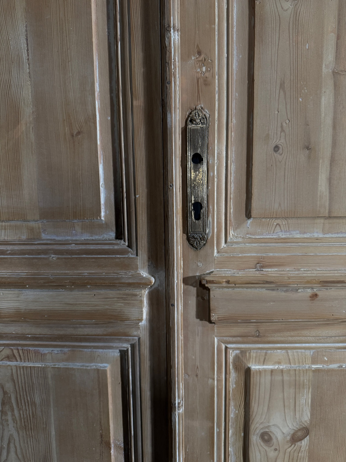 Antique 2 Panel Solid Double Doors - 44x103.5 - N549
