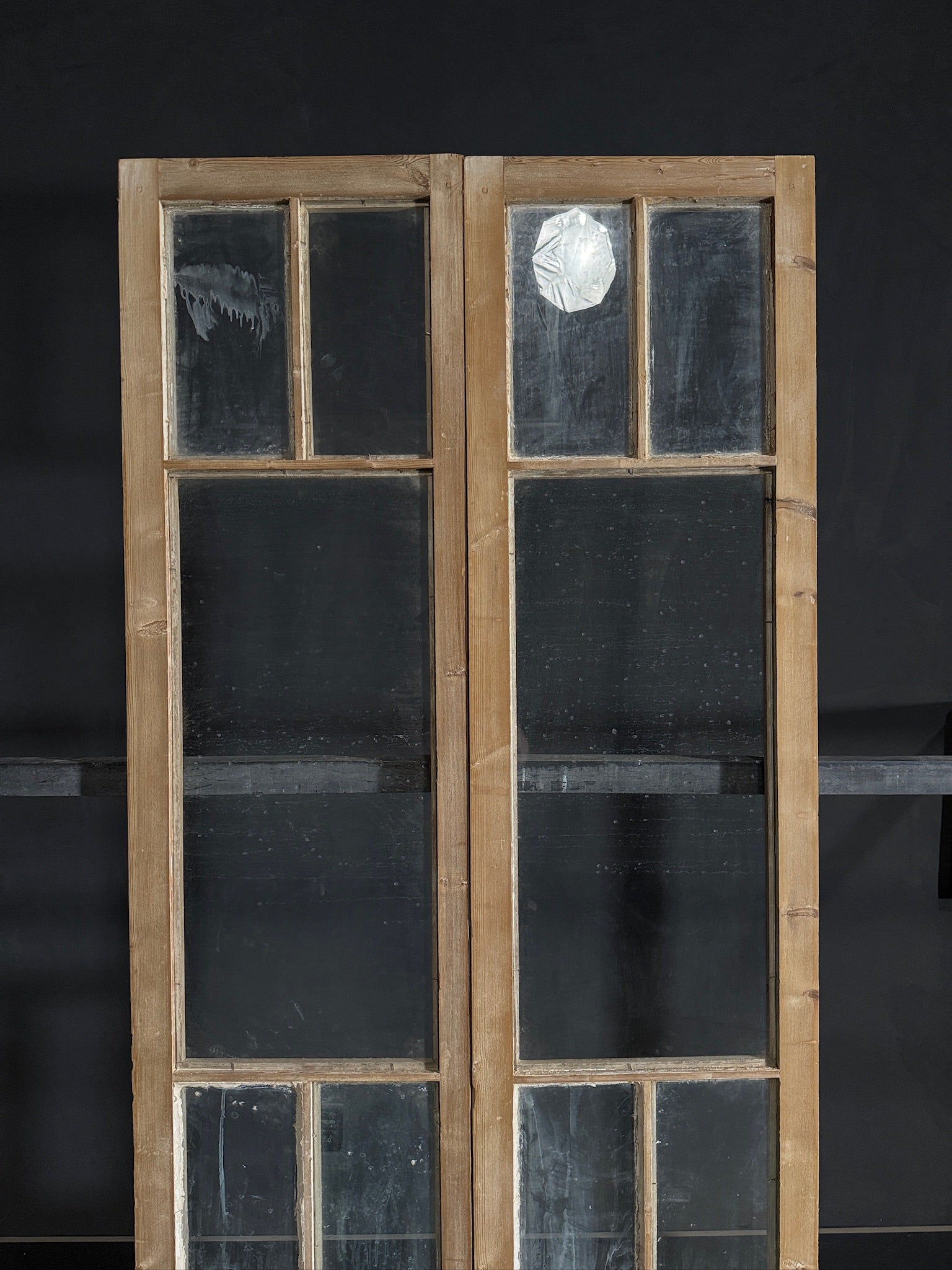 Antique Glass 5 Lite French Doors - 39.5x94 - N492