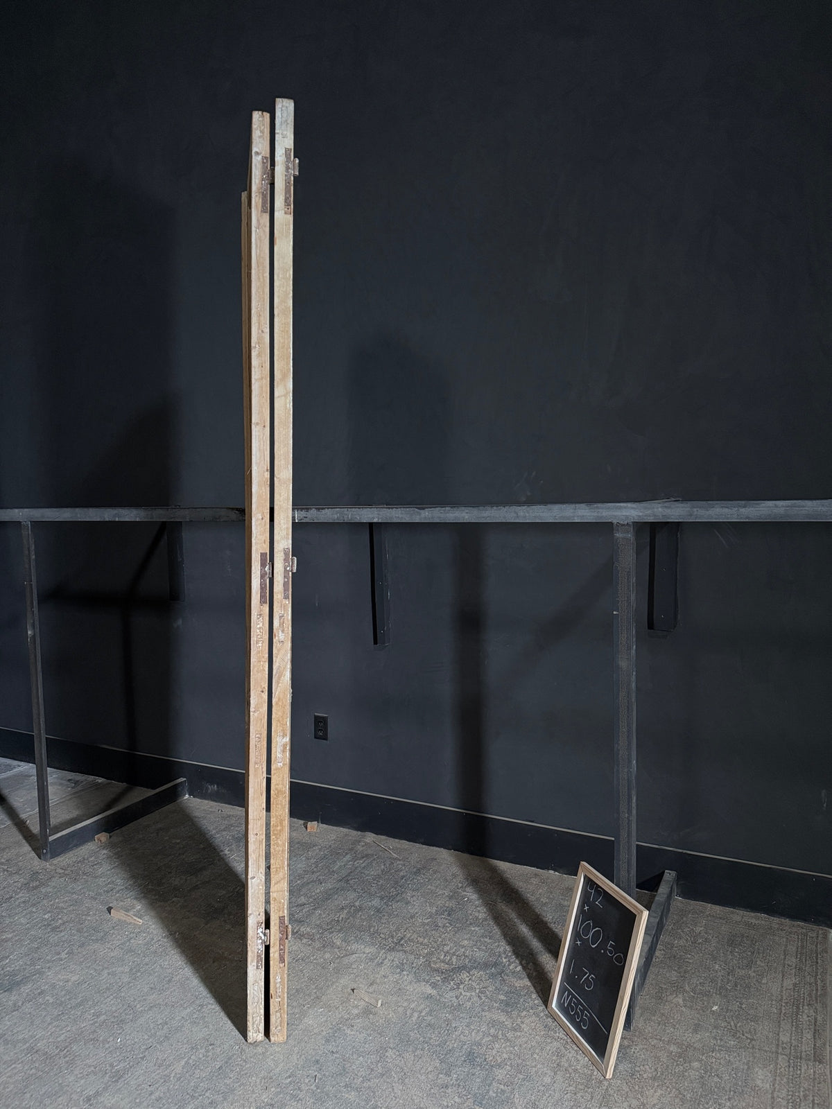 Antique Solid Double Doors - 42x100.5 - N555