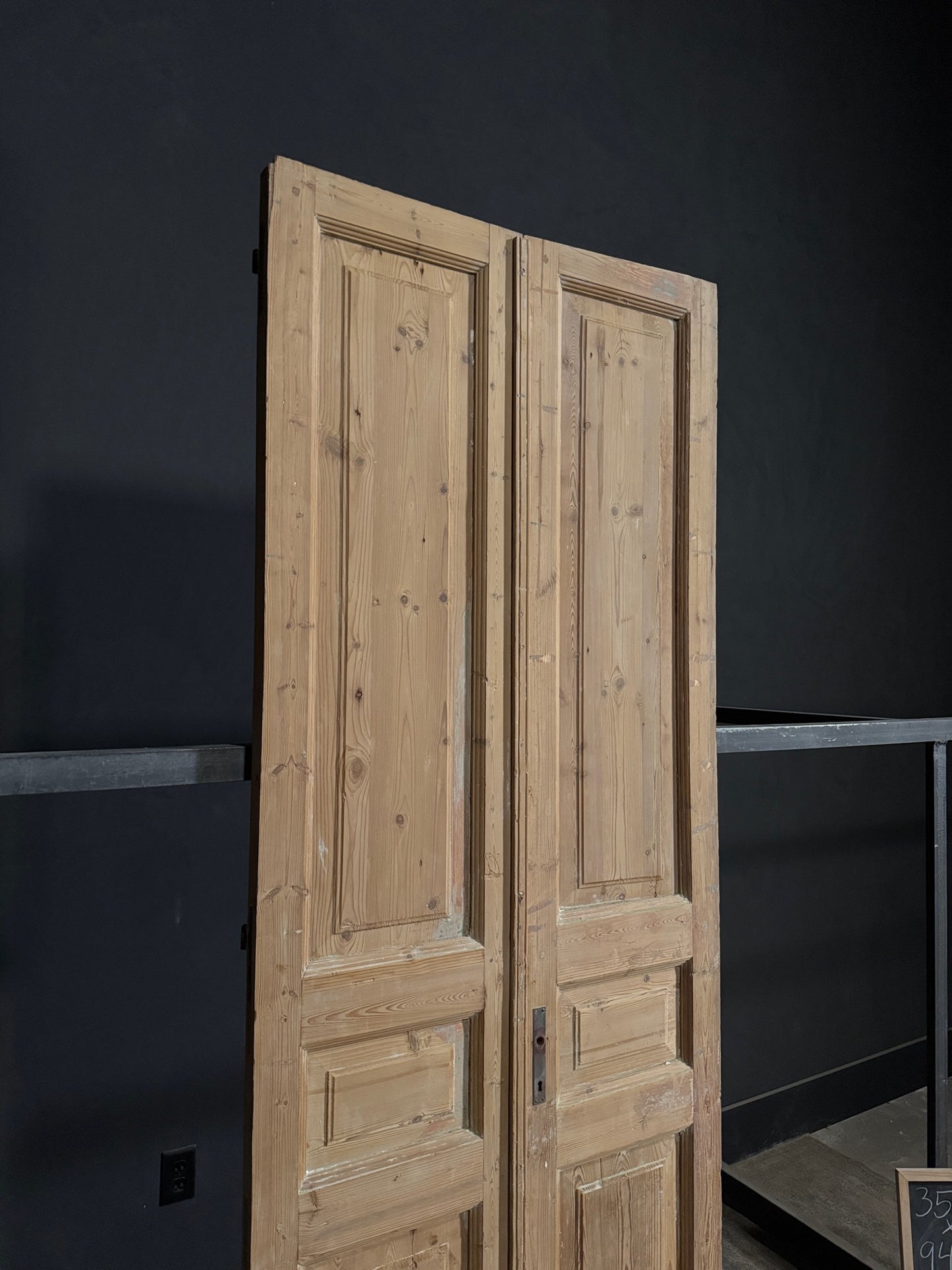 Antique Solid Double Doors - 35.75x94 - N324