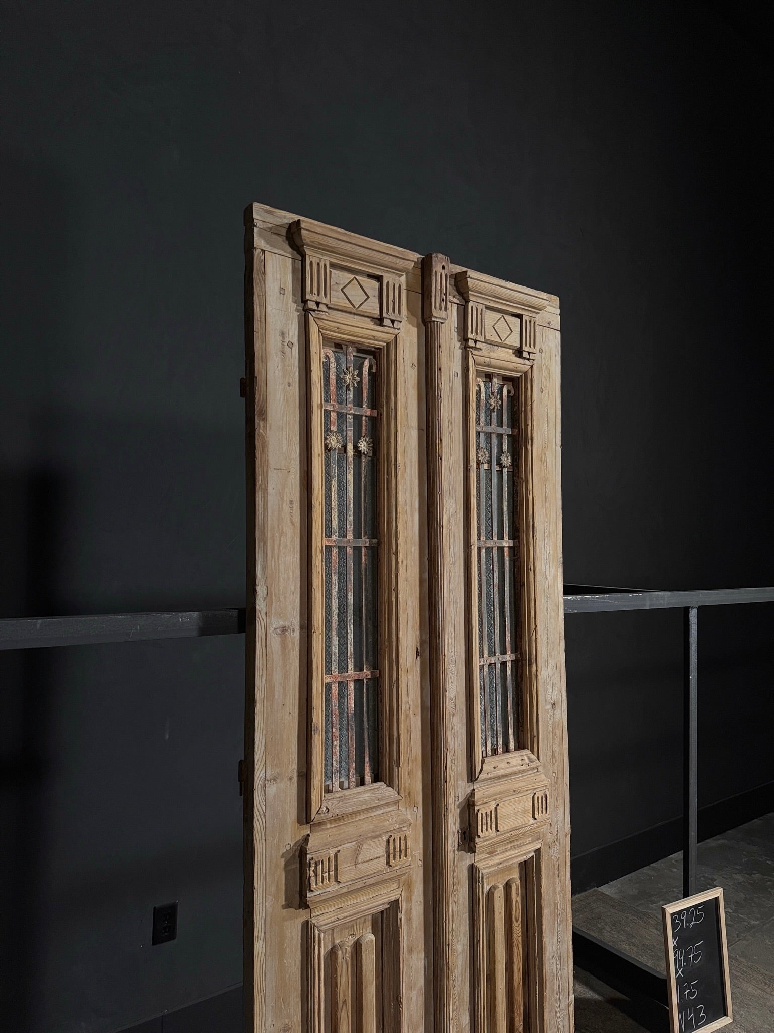 Antique Iron Single Door - 39.25x94.75 - N43