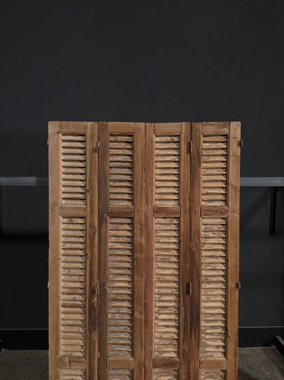 Antique Louvered Bi-Fold Doors - 40.25x71.25 - N303