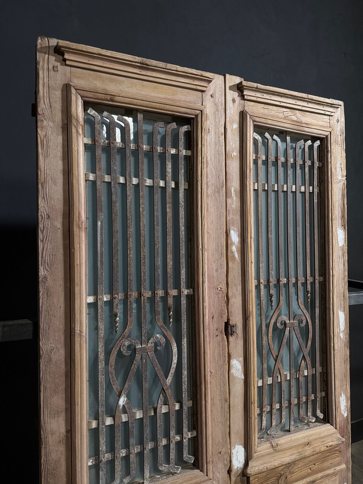 Antique Iron French Doors - 50.5x94.5 - N713