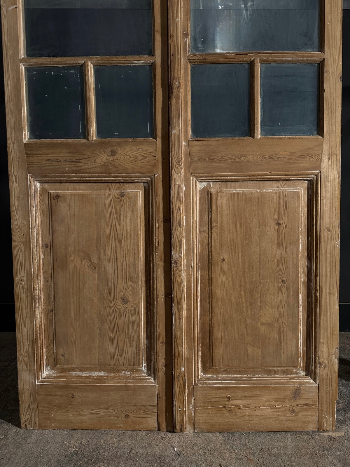 Antique Glass 2 Lite French Doors - 44x91.5 - N573