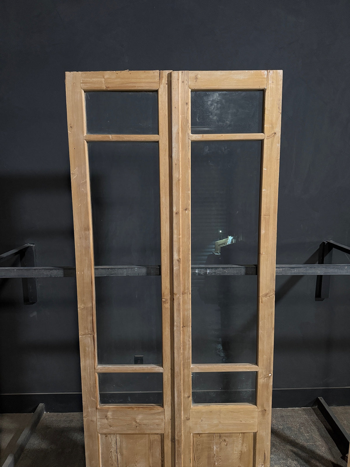 Antique Glass 2 Lite French Doors - 44x101 - N701