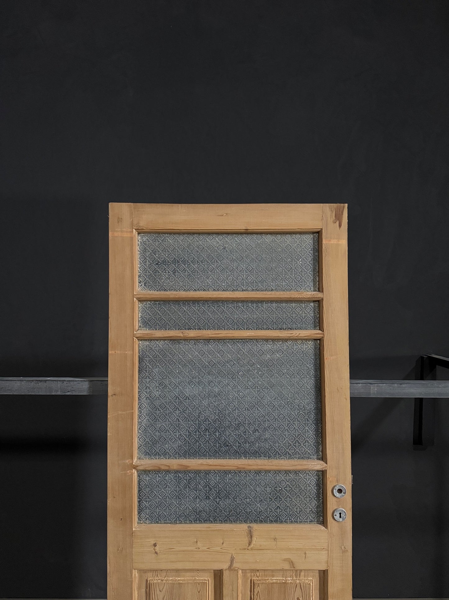 Antique Obscured Glass 4 Lite Single Door - 31.75x83.75 - N359