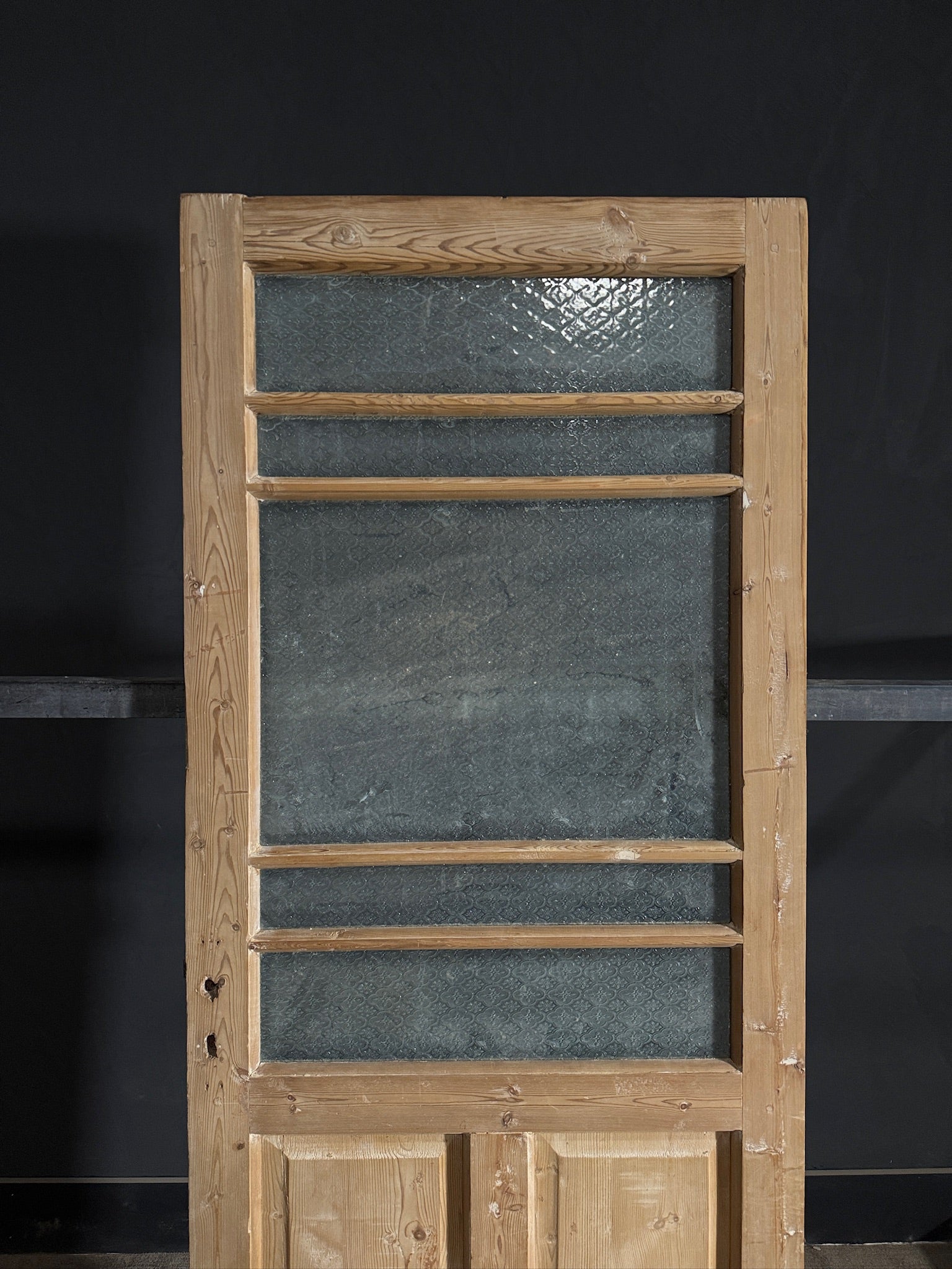 Antique Obscured Glass Single Door - 32.5x84.5 - N466