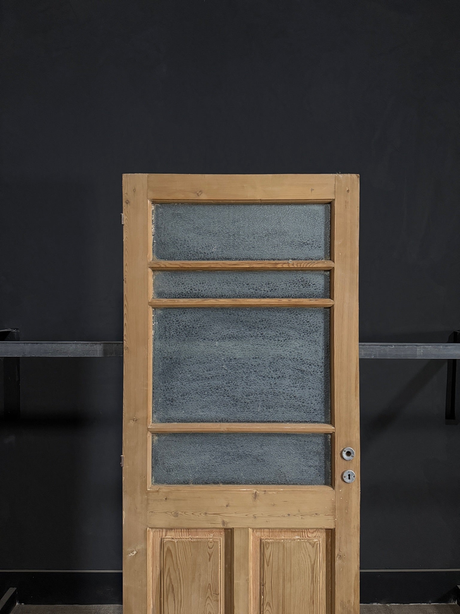 Antique Obscured Glass 4 Lite Single Door - 32x83 - N361