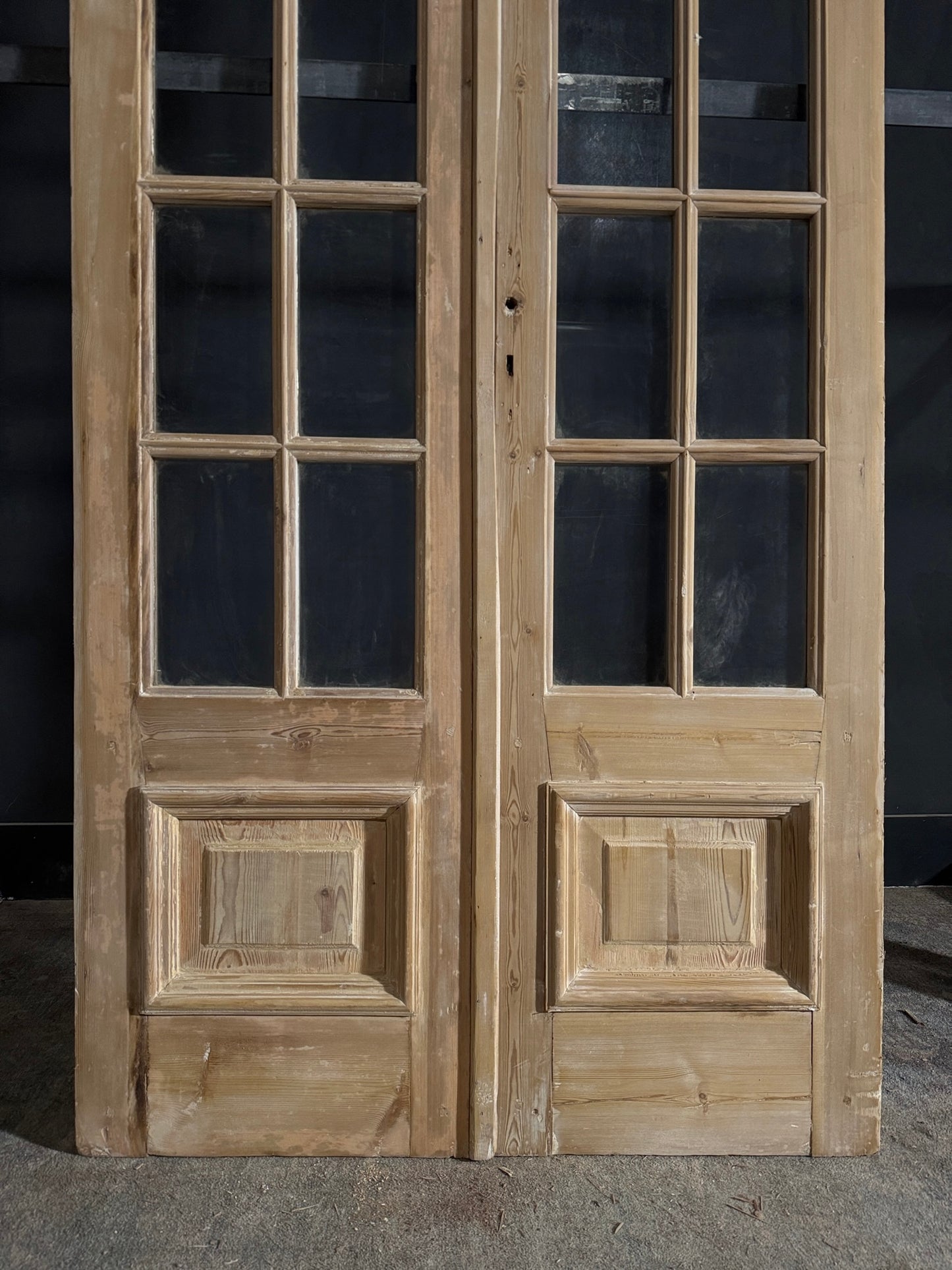 Antique Glass 10 Lite French Doors - 44x86.5 - N509