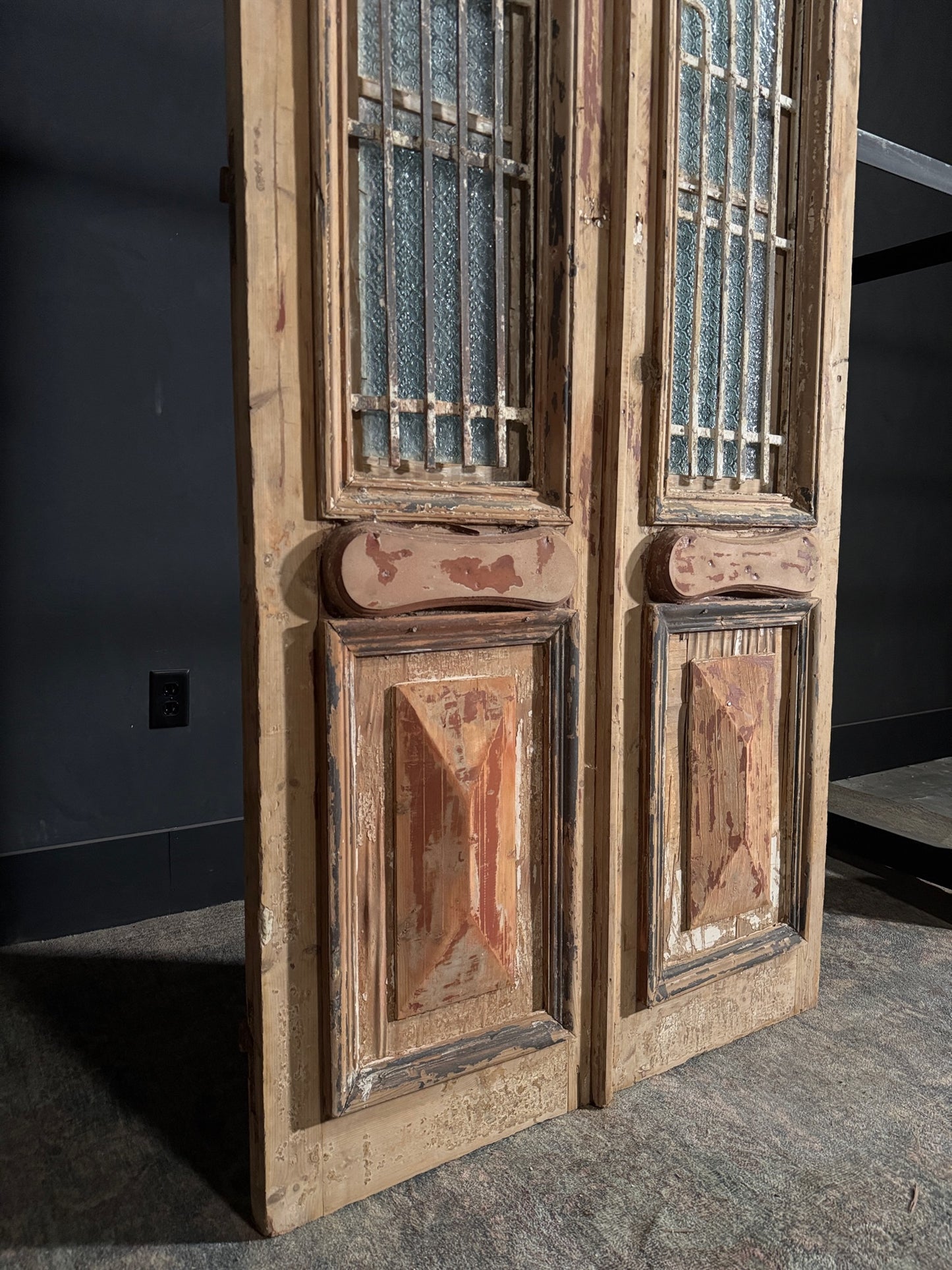 Antique Iron French Doors - 40x84.5 - N68