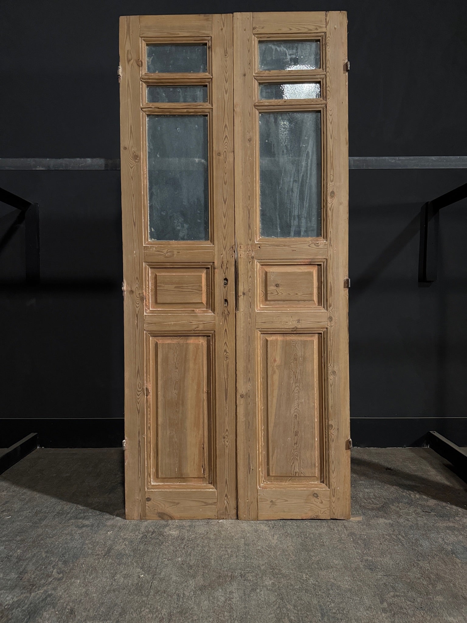 Antique Solid Double Doors - 37x82.25 - N275