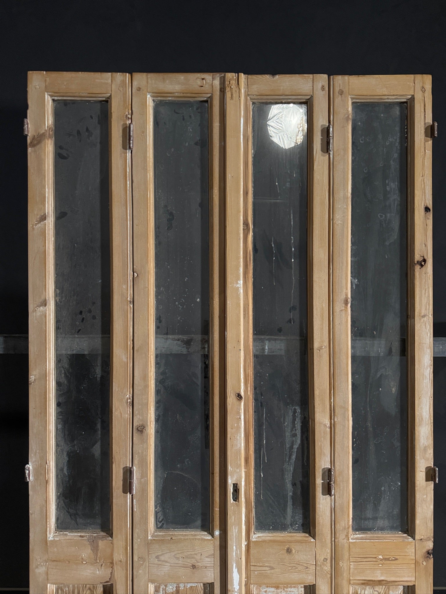 Antique Glass 1 Lite Bi-Fold Doors - 44.25x88.75 - N440