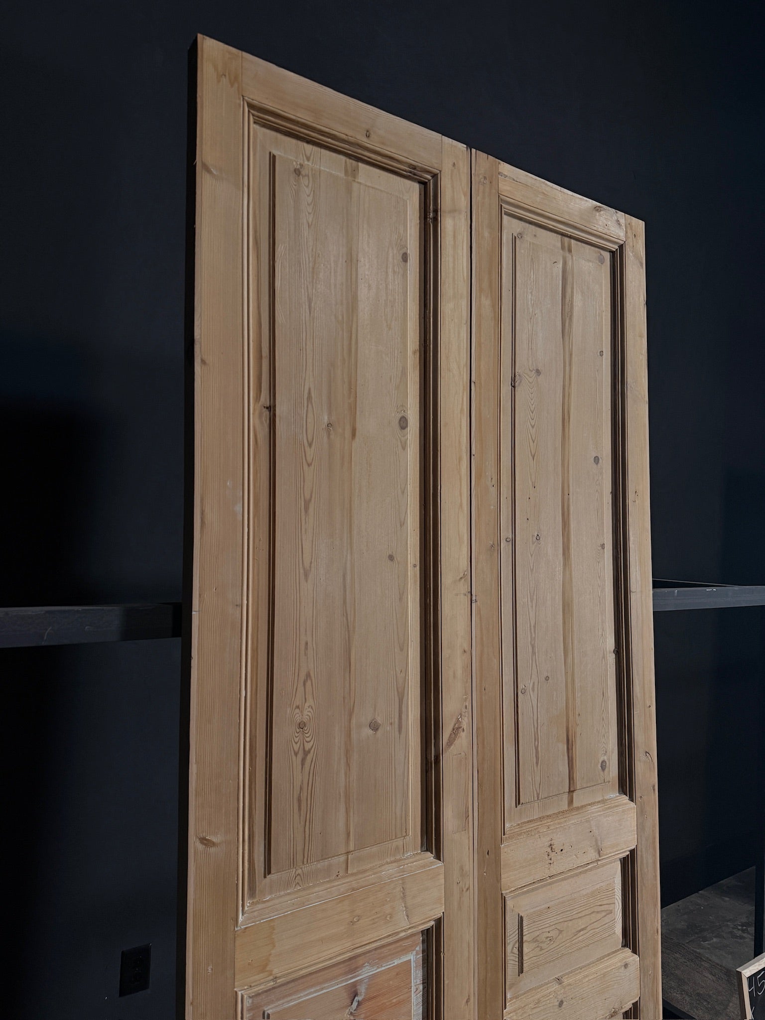 Antique 3 Panel Double Doors - 45x96 - N01