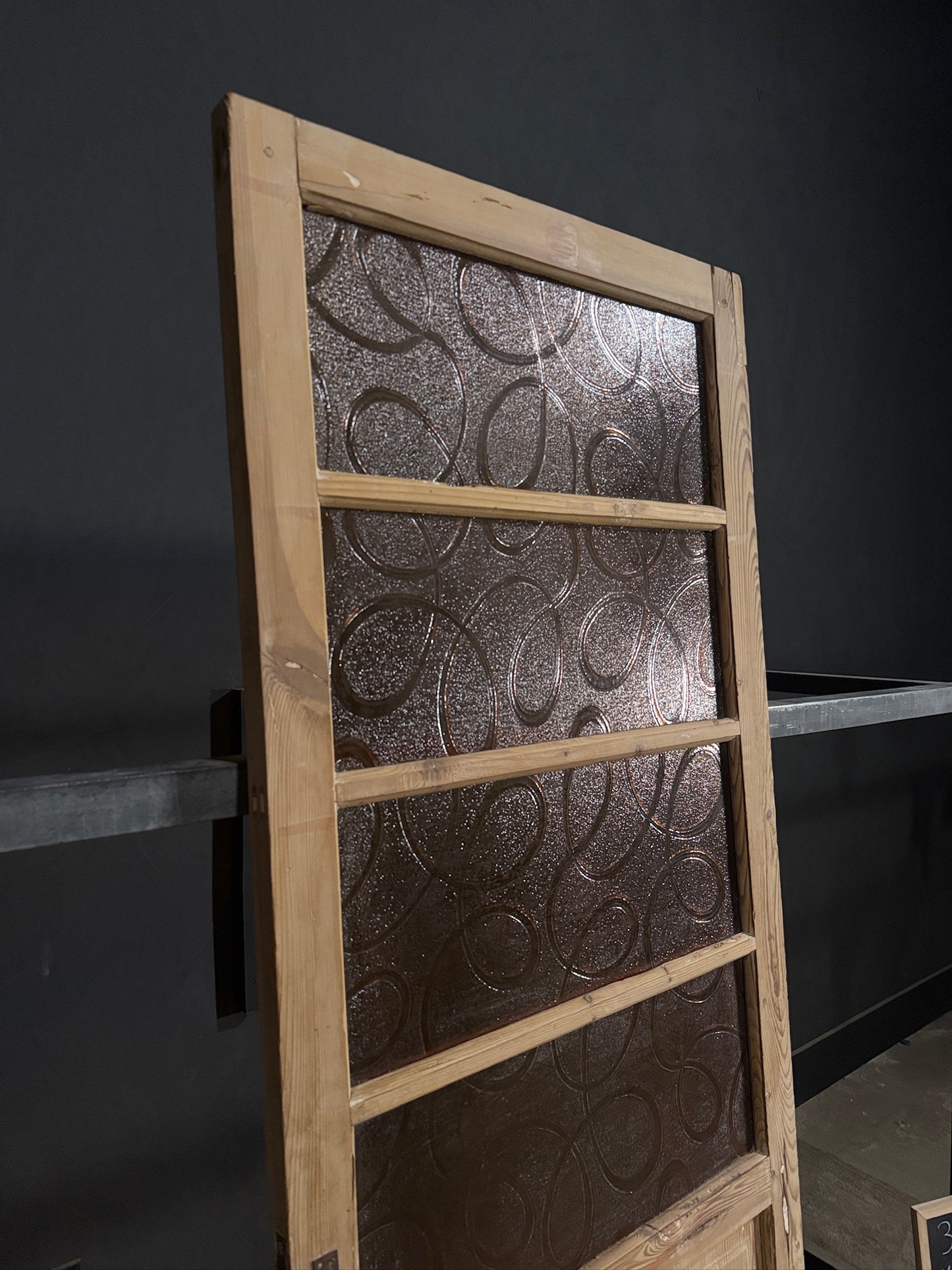 Antique Obscured Glass 4 Lite Single Door - 31.5x85 - N401