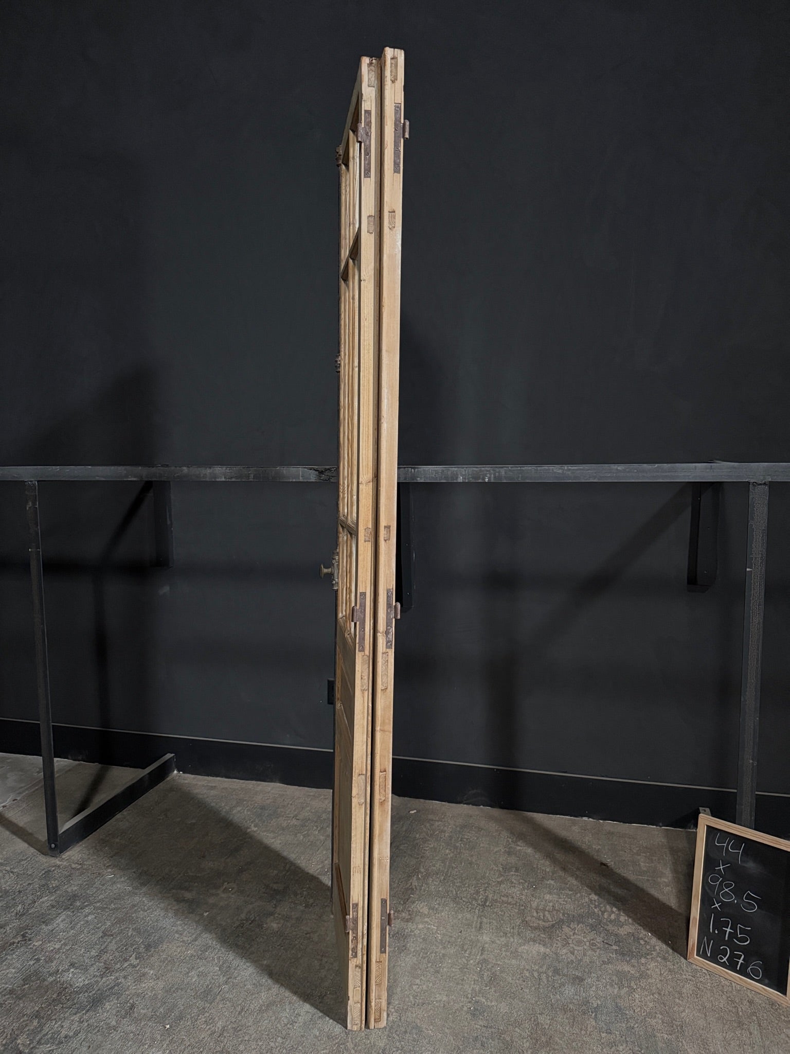 Antique Glass 6 Lite French Doors - 44x98.5 - N276