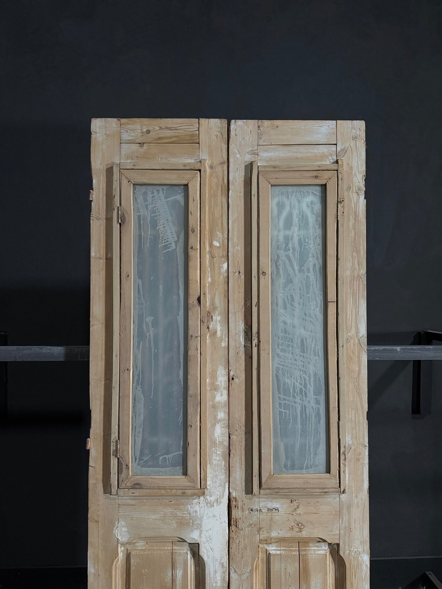 Antique Iron French Doors - 39.5x93 - N60