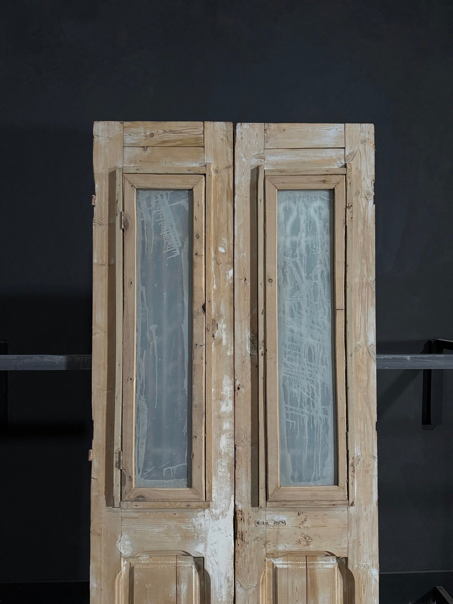 Antique Iron French Doors - 39.5x93 - N60