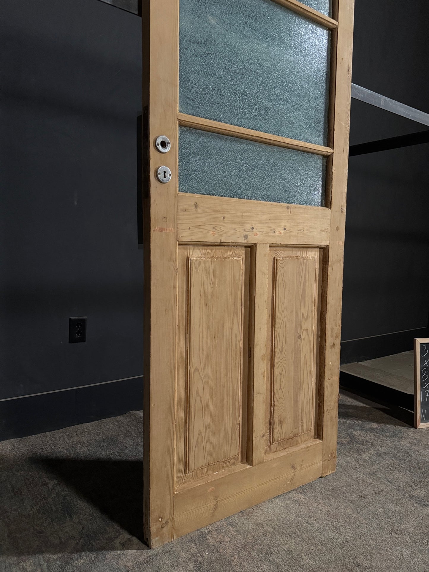 Antique Obscured Glass 4 Lite Single Door - 32x83 - N361