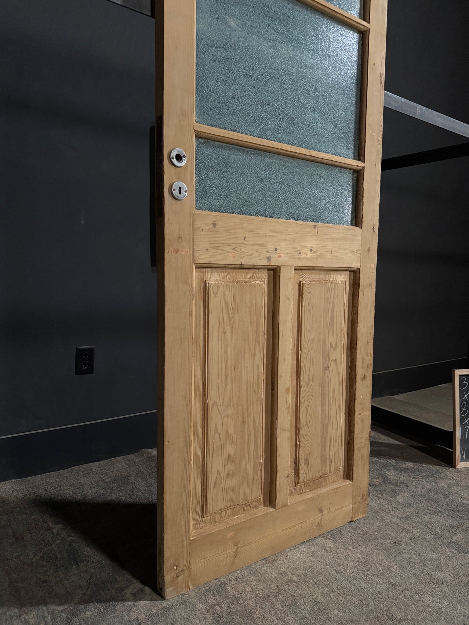 Antique Obscured Glass 4 Lite Single Door - 32x83 - N361