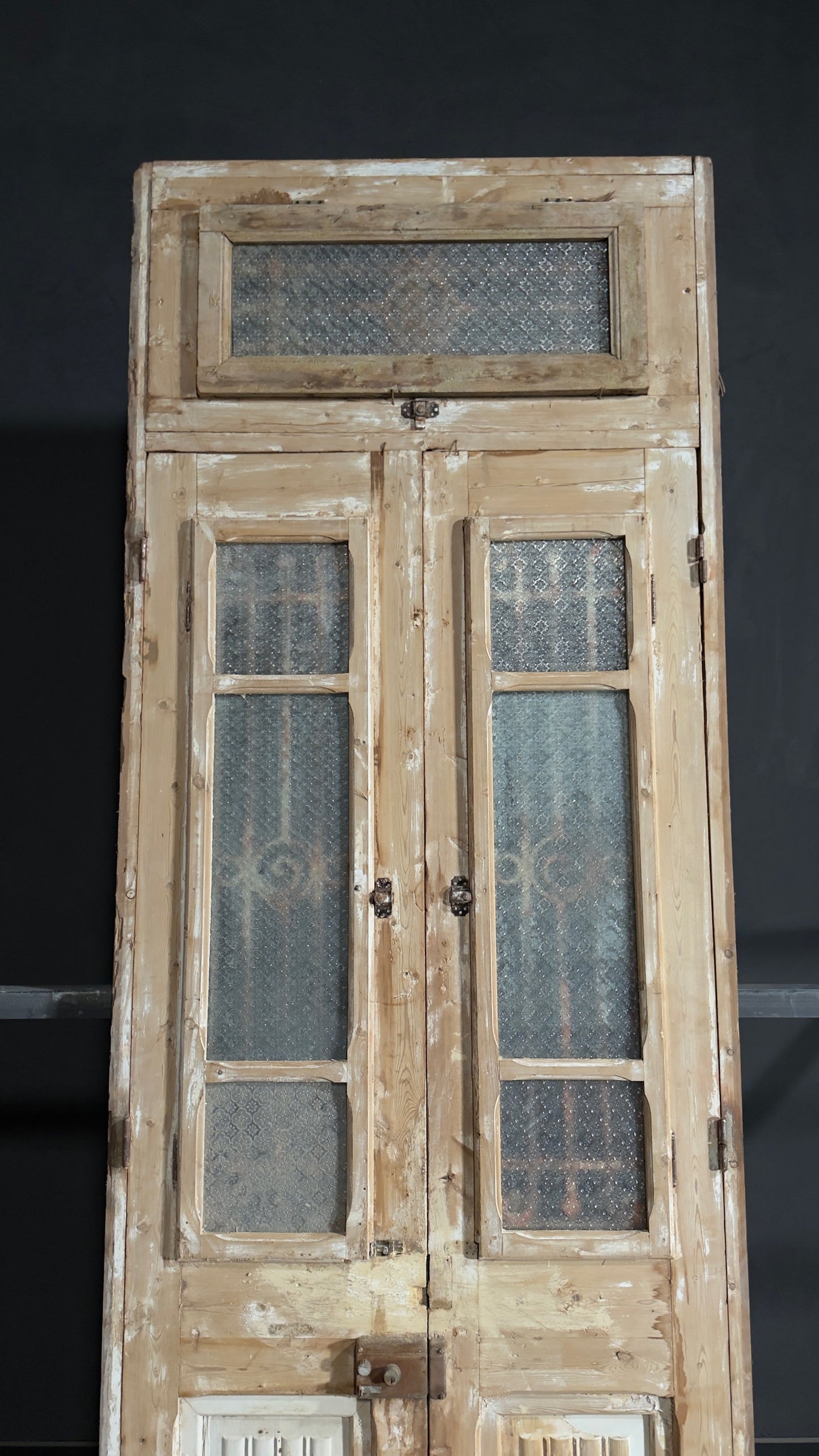 Antique Iron French Doors - 40.5x122 - N135