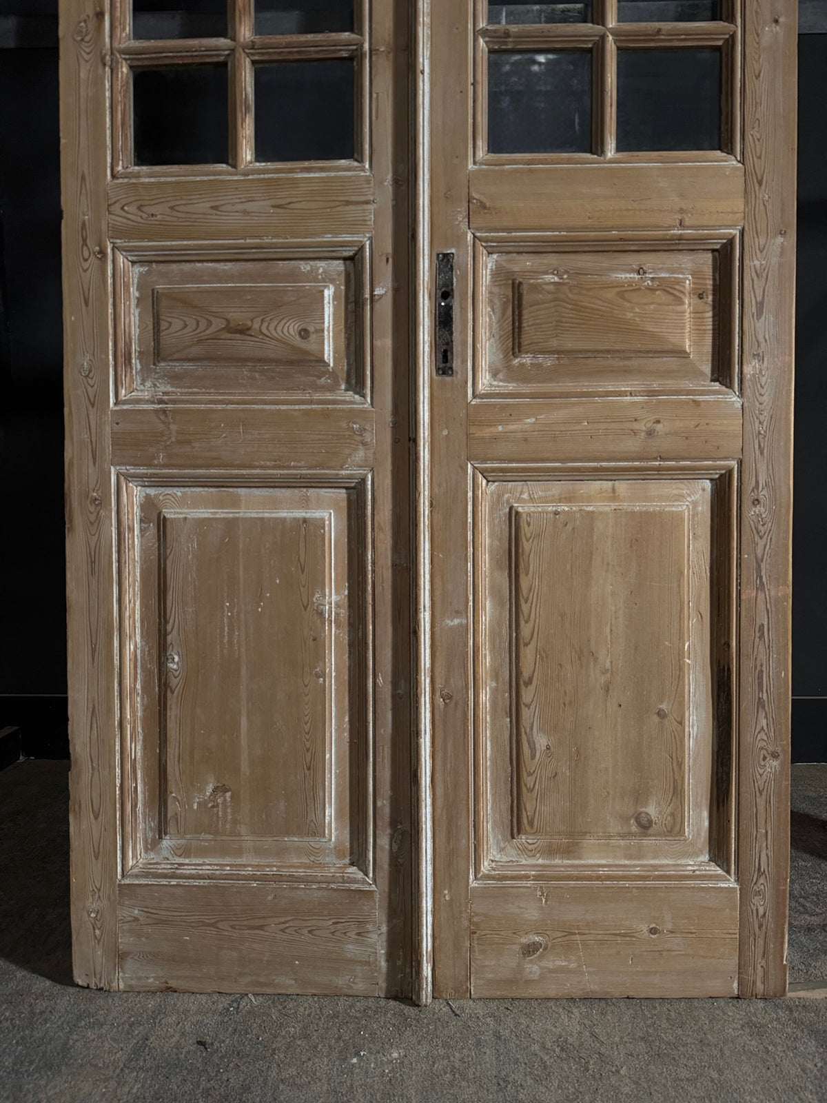 Antique Glass 12 Lite French Doors - 43.5x97.5 - N541