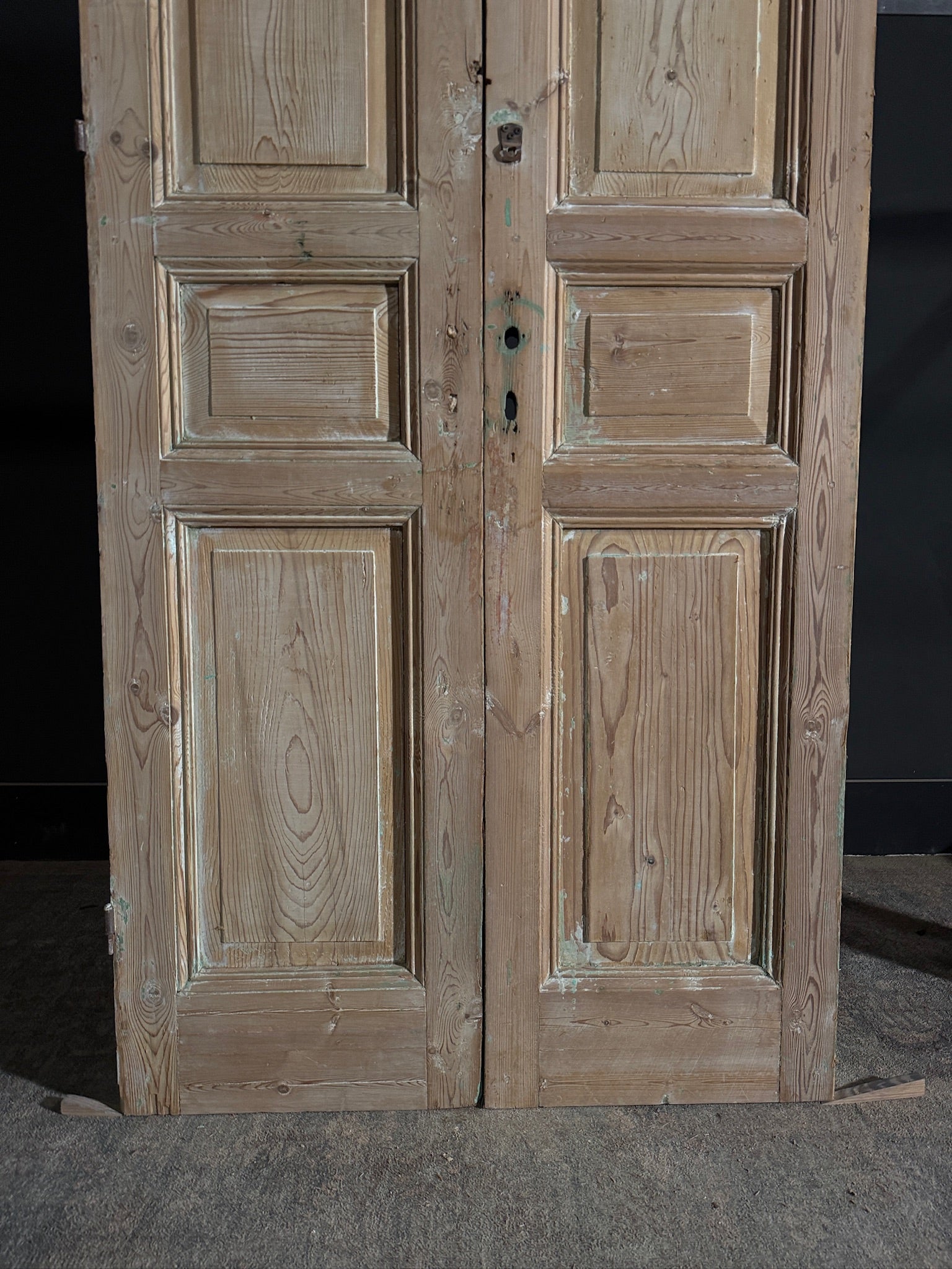 Antique Solid Double Doors - 39x93 - N463