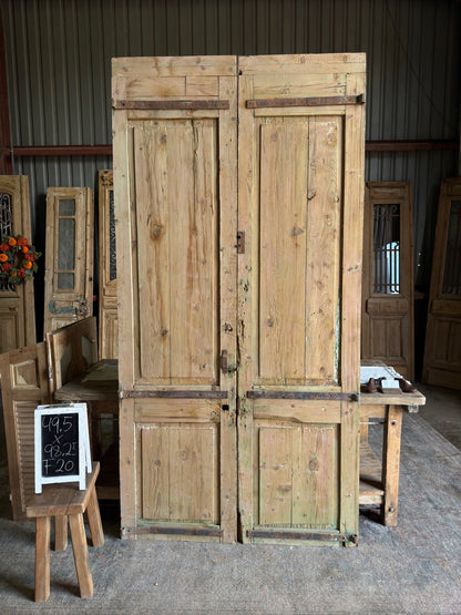 Egyptian Hand Carved Antique Doors - 49.5x98.25 F20 - Magnolia Antique Door Co.
