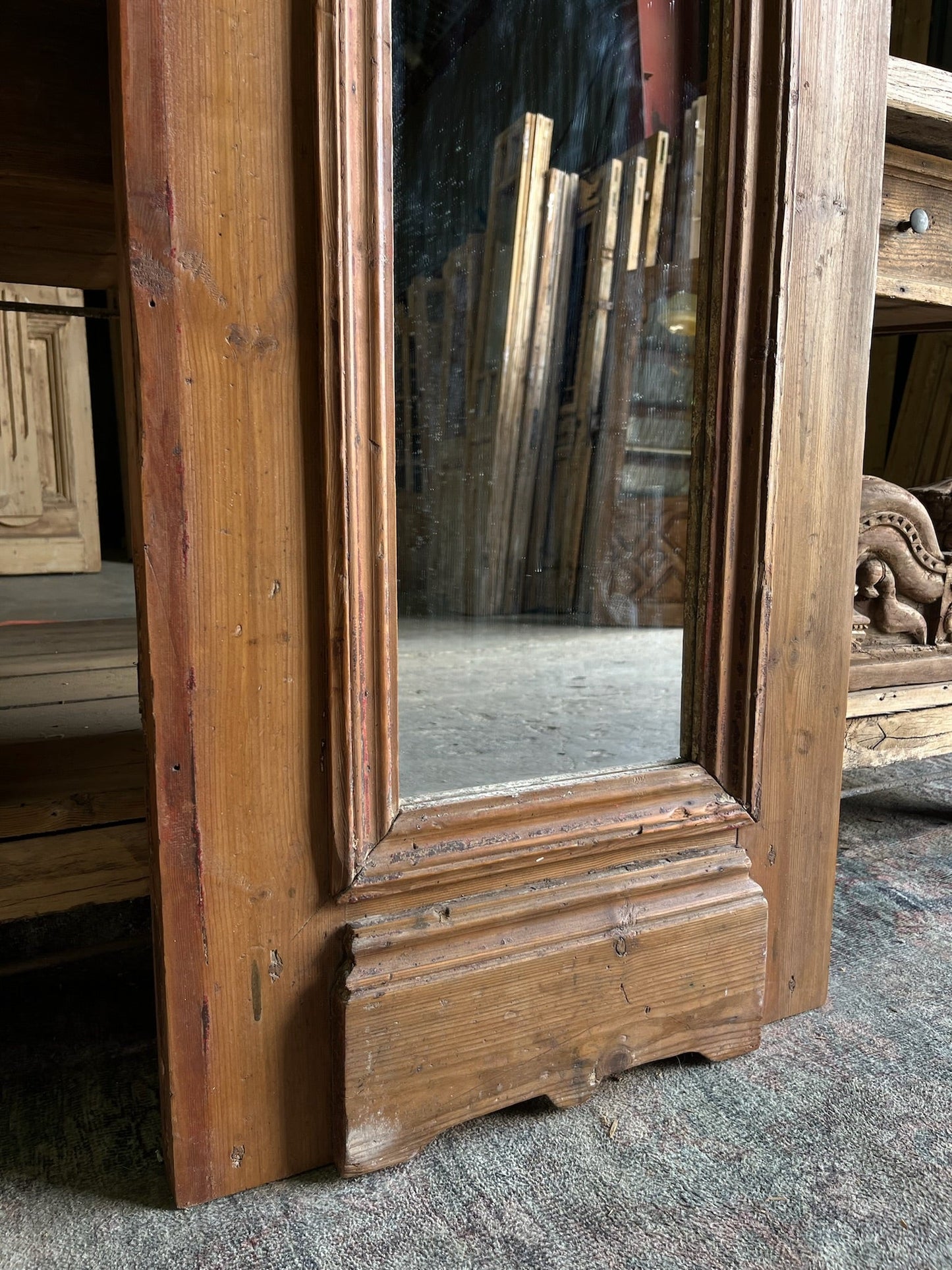 Elegant French Antique Mirror - M16 - Magnolia Antique Door Co.