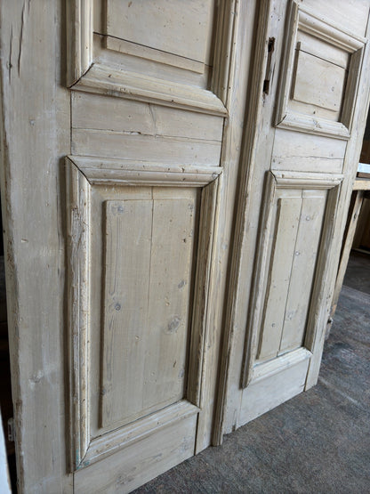 Elegant Raised Molding French Doors - 43x96 E142 - Magnolia Antique Door Co.
