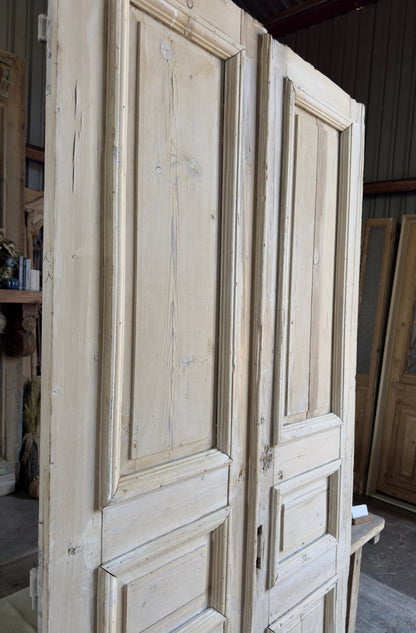 Elegant Raised Molding French Doors - 43x96 E142 - Magnolia Antique Door Co.