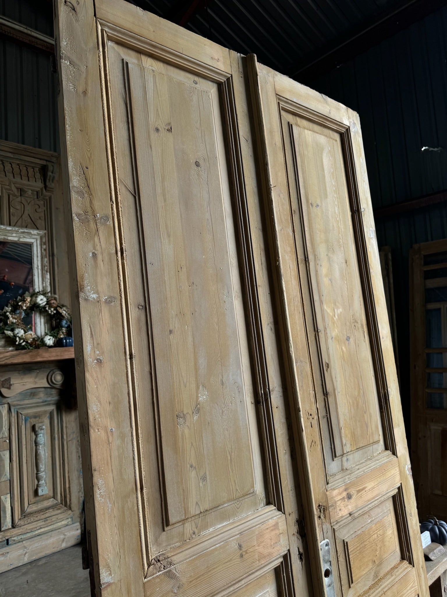 European Antique French Doors - 43.5x96.5 E172 - Magnolia Antique Door Co.