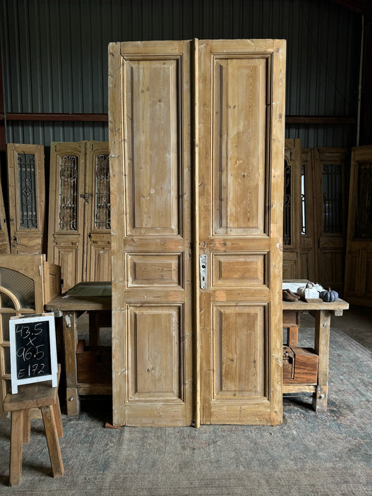 European Antique French Doors - 43.5x96.5 E172 - Magnolia Antique Door Co.