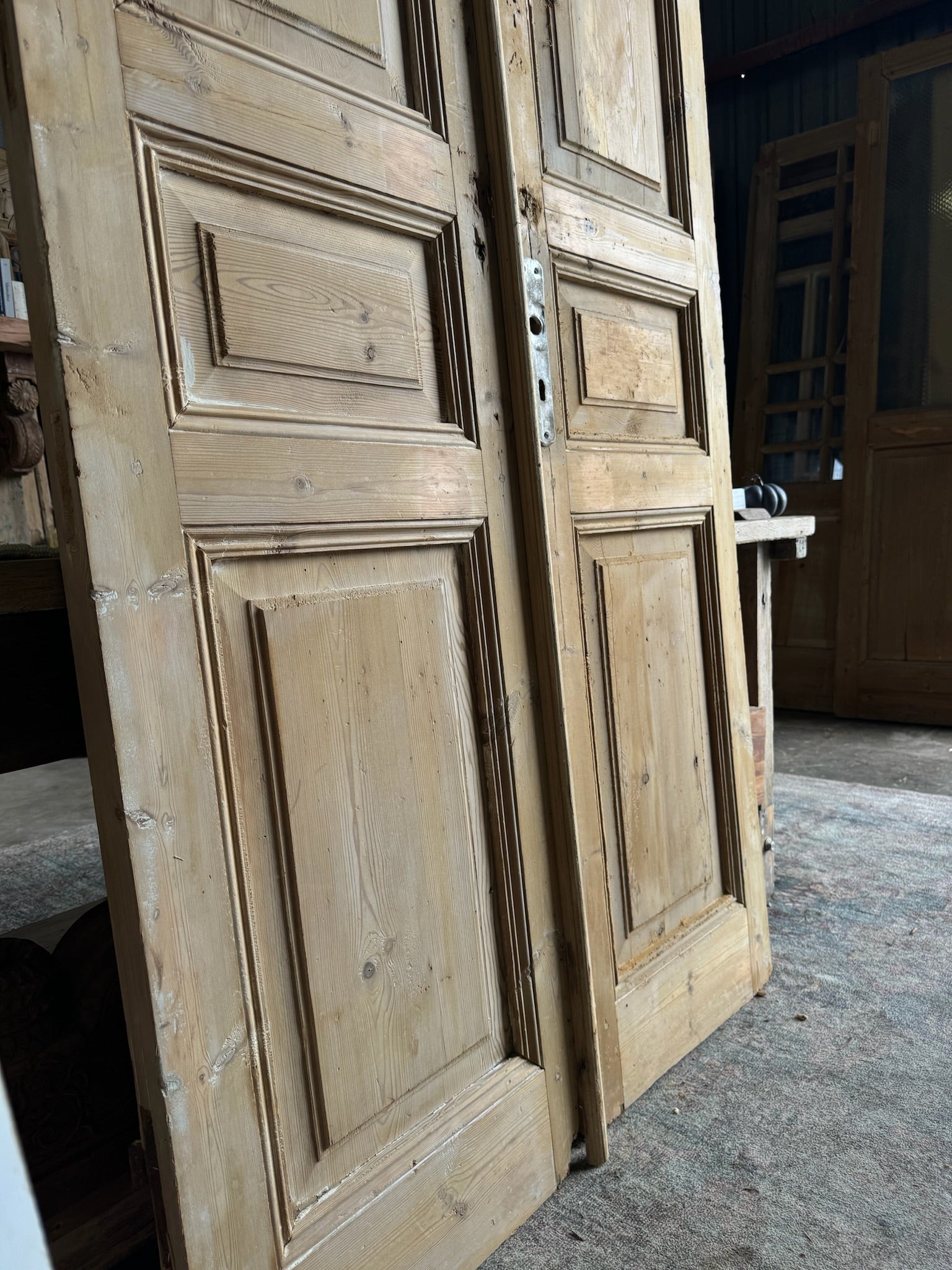 European Antique French Doors - 43.5x96.5 E172 - Magnolia Antique Door Co.