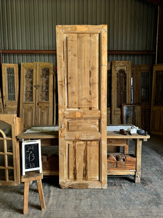 European Antique Solid Door - 29x93 E301 - Magnolia Antique Door Co.