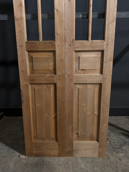 Handcrafted Glass 4 Lite French Doors - 36x96 - N724