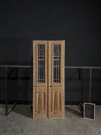 Antique Carved Iron French Doors - 36.25x88.75 - N326