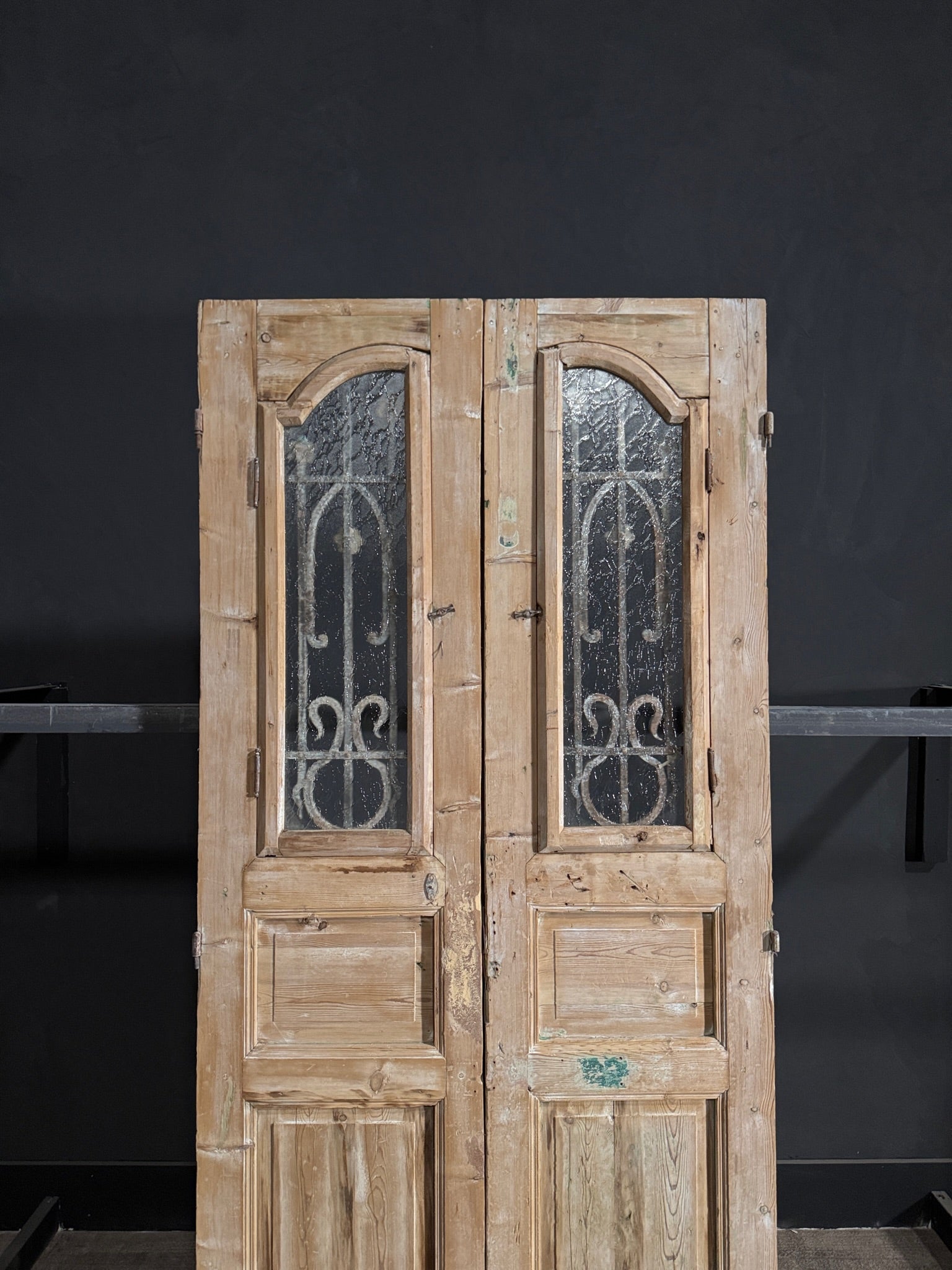 Antique Iron French Doors - 40x89 - N108