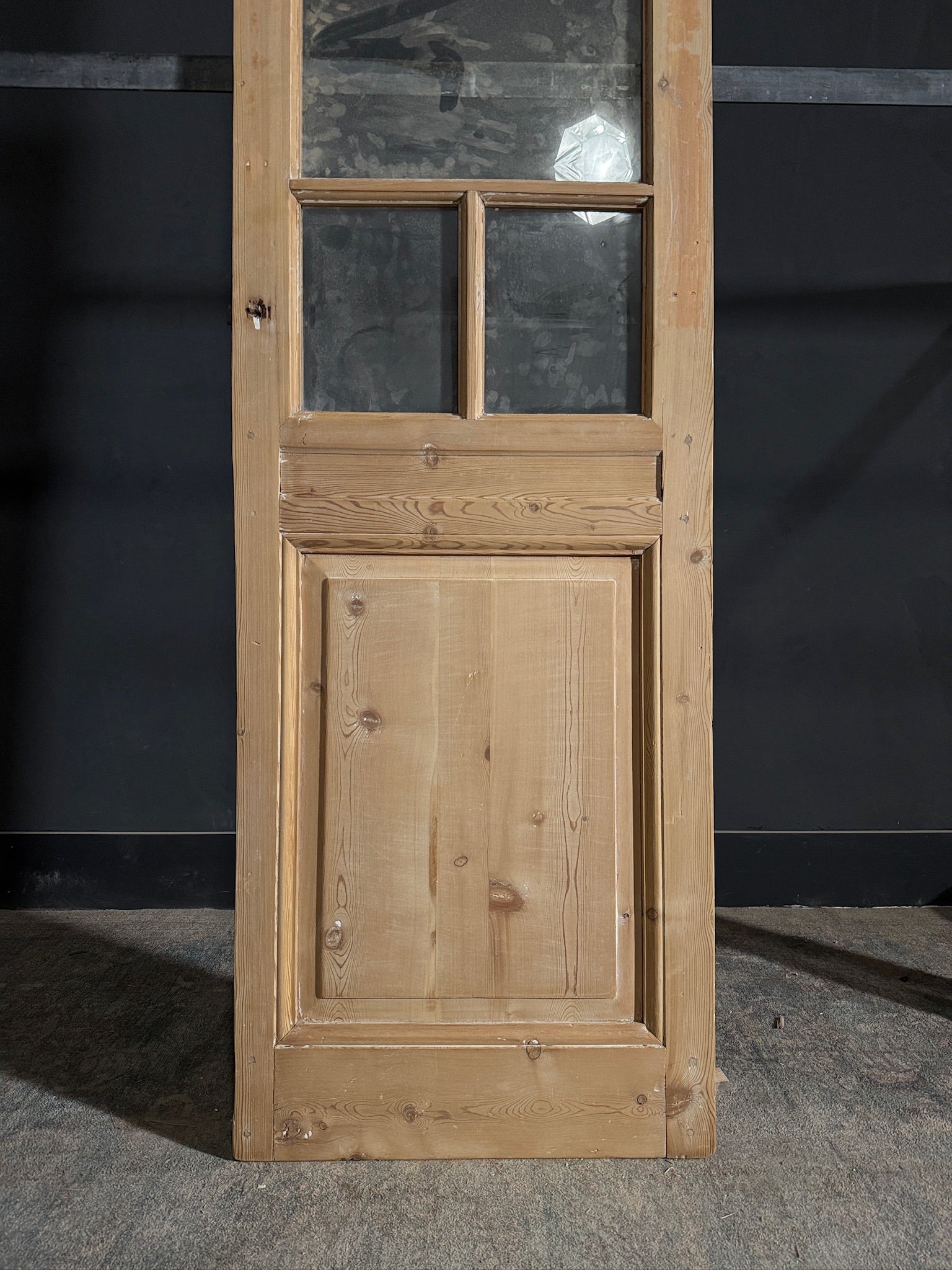 Antique Glass Single Door - 25.75x92.75 - N477