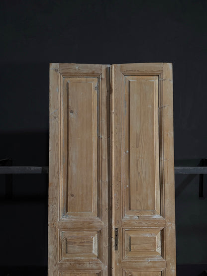 Antique 3 Panel Double Doors - 39.5x93.5 - N32