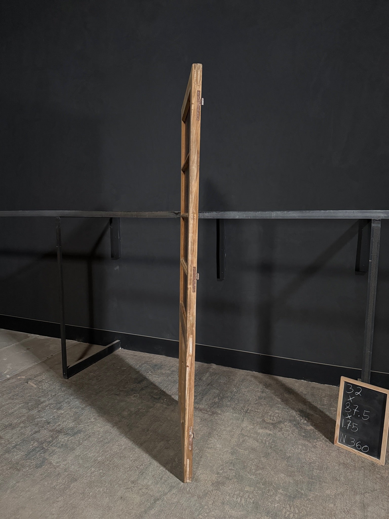 Antique Obscured Glass 4 Lite Single Door - 32x87.5 - N360