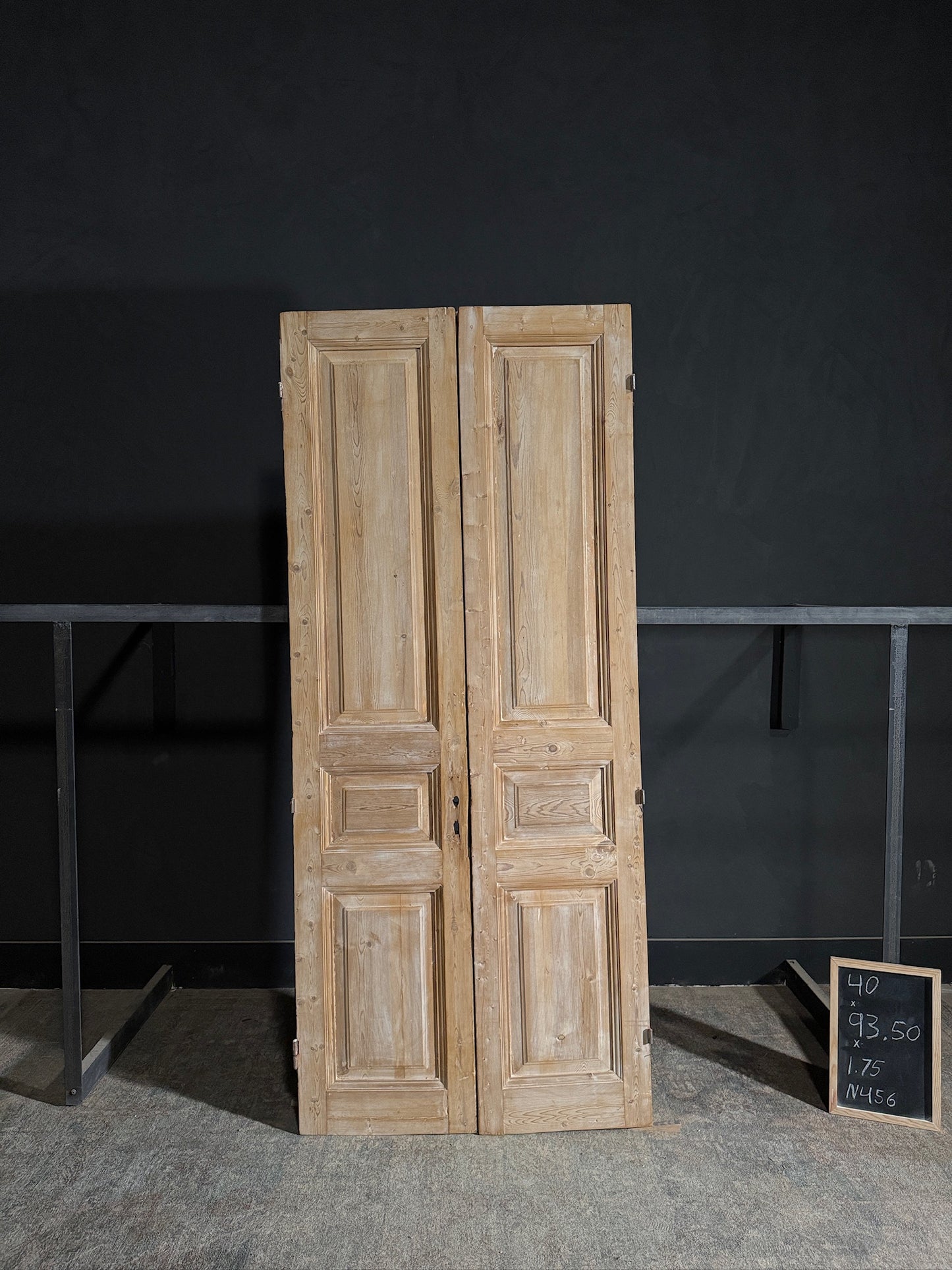 Antique Solid Double Doors - 40x93.5 - N456