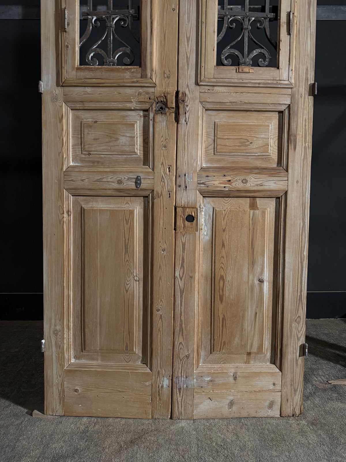 Antique Iron French Doors - 38x92 - N514
